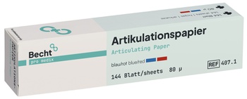 [MED0100250] Artikulationspapier, gerade 144 Stk. (rot)