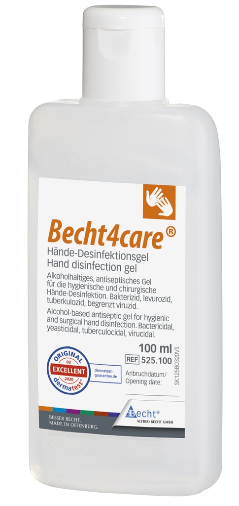 Becht4care®, 100 ml, Hände-Desinfektionsgel