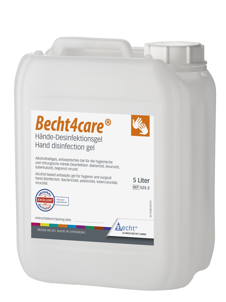 Becht4care®, 5 Liter, Hände-Desinfektionsgel