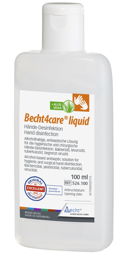 Becht4care®, 100 ml, Hände-Desinfektion, liquid