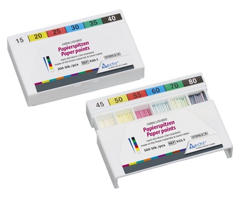 [MED0100462] Farbige Papierspitzen, ISO45-80, 120 Stk.