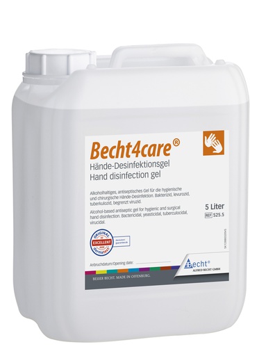 [MED0100296] Becht4care®, 5 Liter, Hände-Desinfektion, liquid